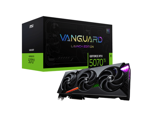Card màn hình MSI GEFORCE RTX 5070 Ti 16GB VANGUARD SOC LAUNCH EDITION