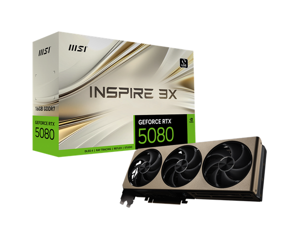 MSI GEFORCE RTX 5080 16GB INSPIRE 3X OC