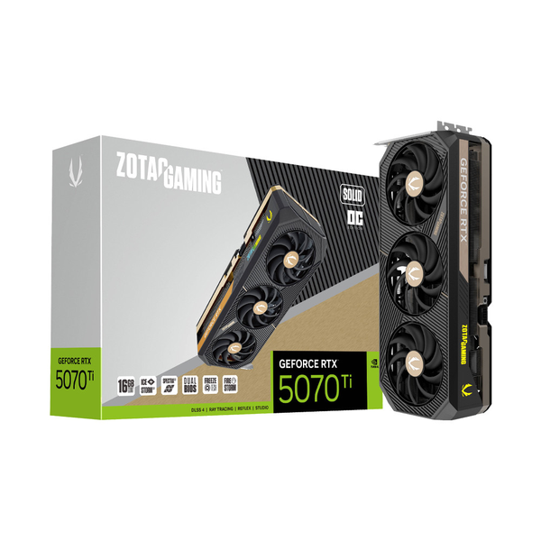 Card màn hình ZOTAC GEFORCE RTX 5070 Ti SOLID OC 16GB