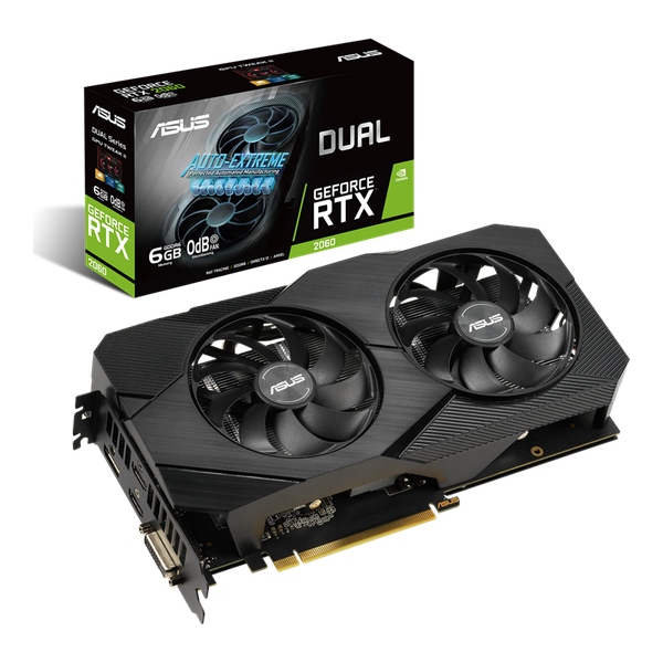 ASUS Dual GeForce RTX 2060 EVO 6GB GDDR6 CŨ (2HAND)