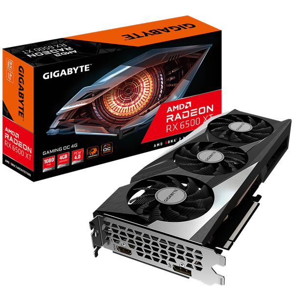GIGABYTE Radeon RX 6500 XT GAMING OC 4G