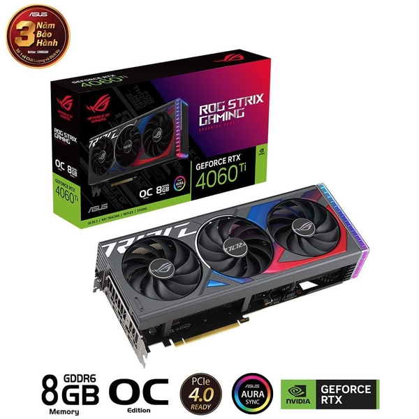 ASUS ROG Strix GeForce RTX 4060 Ti OC Edition 8GB GDDR6
