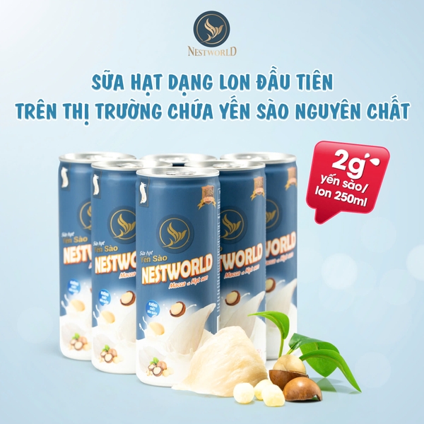 SỮA HẠT YẾN SÀO NESTWORLD MACCA VÀ HẠT SEN