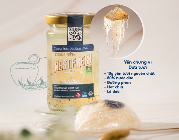 [Hỏa tốc HCM] Yến chưng tươi thanh trùng Nestfresh100ml - Vị Dừa Tươi