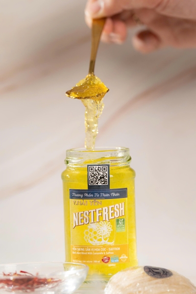 [Hỏa tốc HCM] Yến chưng tươi thanh trùng Nestfresh100ml - Vị Hoa Cúc – Saffron