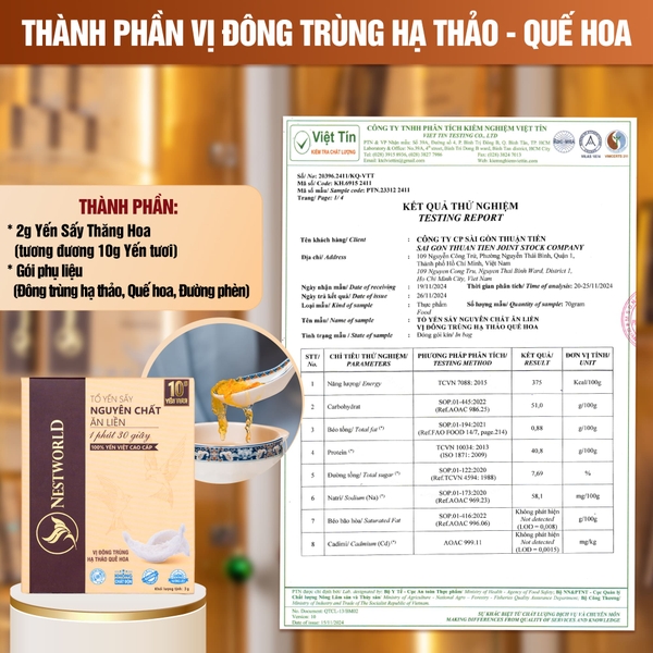 [Mới] Combo 2 Hộp 1 Thanh Tổ Yến Sấy Nguyên Chất Ăn Liền NESTWORLD