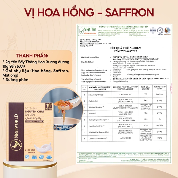 Combo 3 Hộp - Mỗi hộp 1 Thanh Tổ Yến Sấy Nguyên Chất Ăn Liền NESTWORLD