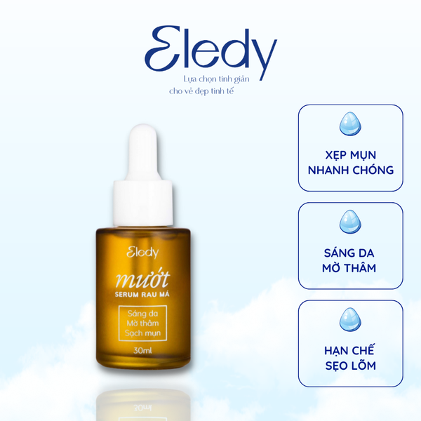 Mướt - Serum rau má Eledy sáng da, mờ thâm, sạch mụn