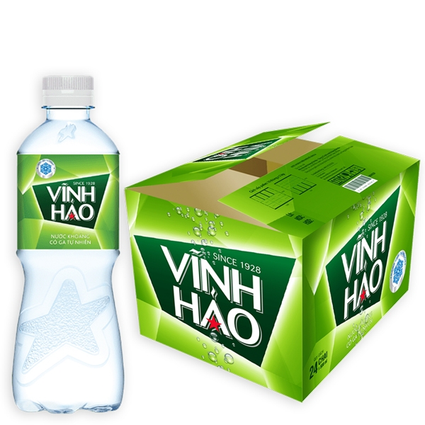 Nước khoáng Vĩnh Hảo có ga 500ml