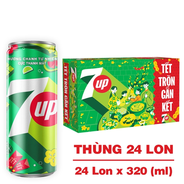 Nước ngọt 7Up vị chanh 320ml