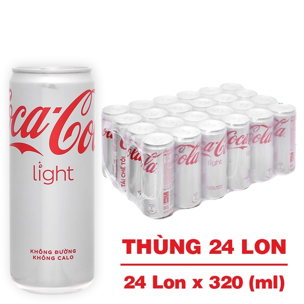 Nước ngọt Coca Cola Light 320ml (Không đường)