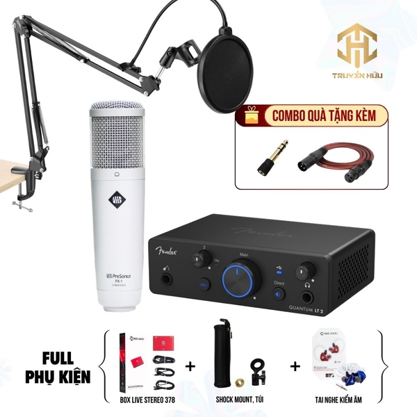 Combo Thu âm PreSonus PX-1 + Fender LT2