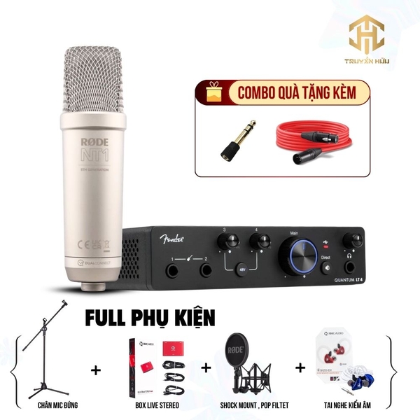 Combo Thu Âm Rode NT1 5th + Fender Quantum LT4