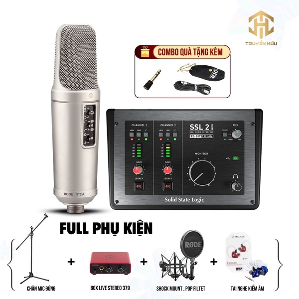 Combo Thu Âm Rode NT2-A + SSL MK2 (Boxlive 379)