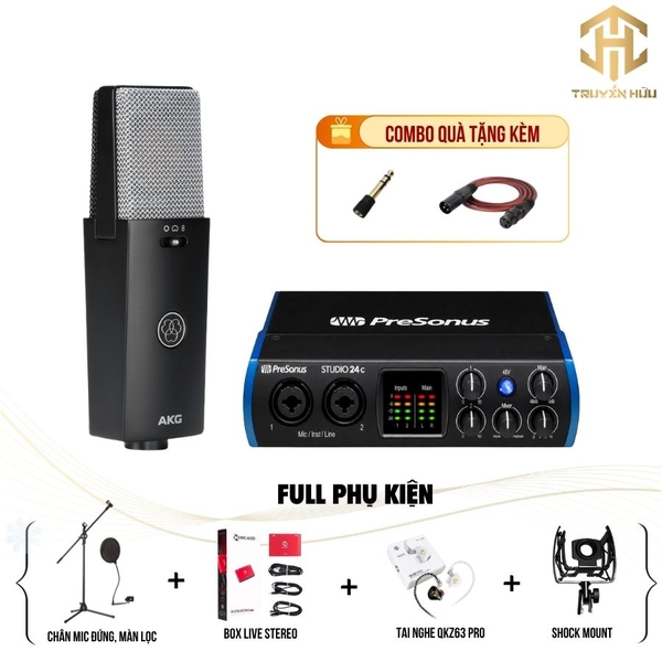 Combo Livestream STUDIO 24C + Mic C114 (Boxlive 378)