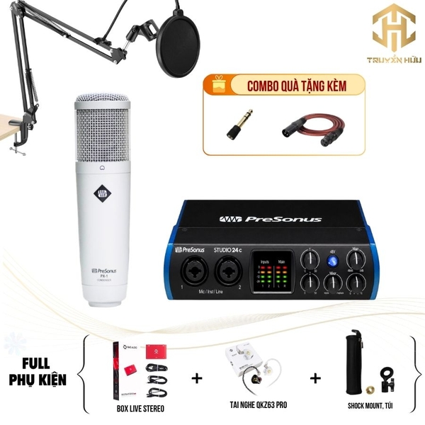 Combo Livestream STUDIO 24C + Mic PX-1 (Boxlive 378)