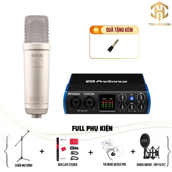 Combo Livestream STUDIO 24C + Mic RODE NT1 (Boxlive 378)