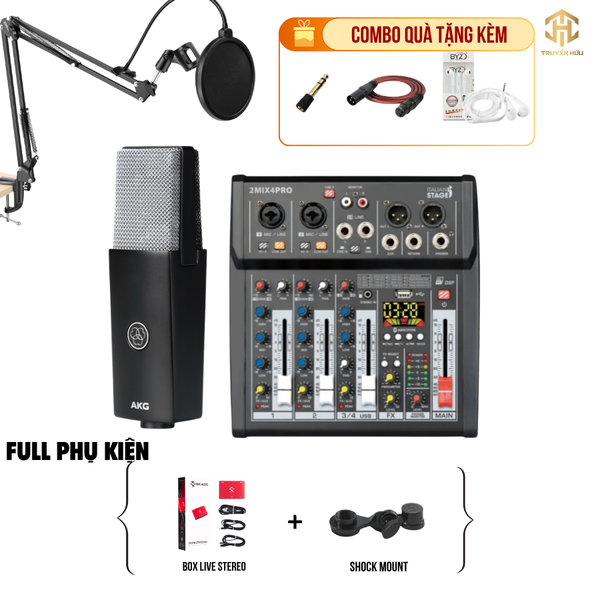 Combo Livestream Italian Stage 2MIX4 Pro+ Micro C104 (Boxlive 378)