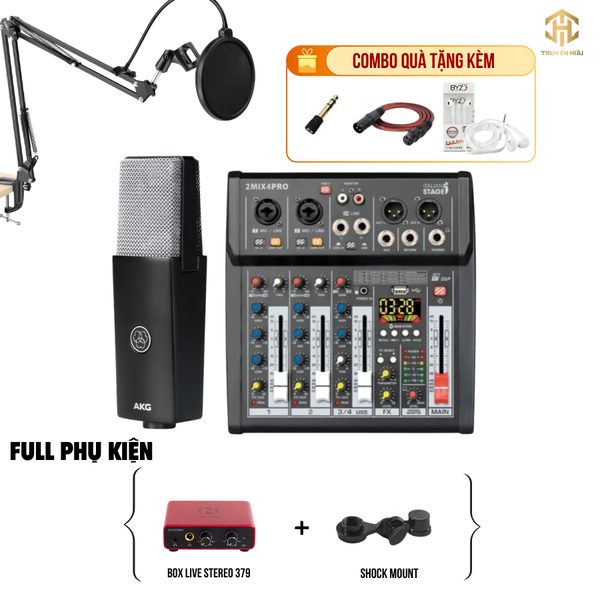 Combo Livestream Italian Stage 2MIX4 Pro+ Micro C104 (Boxlive 379)
