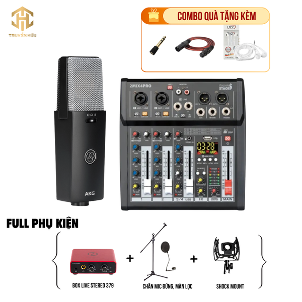 Combo Livestream Italian Stage 2MIX4 Pro+ Micro C114 (Boxlive 379)
