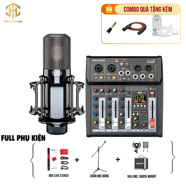 Combo Livestream Italian Stage 2MIX4 Pro+ Micro K850 (Boxlive 378)
