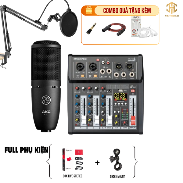 Combo Livestream Italian Stage 2MIX4 Pro+ Micro P120 (Boxlive 378)