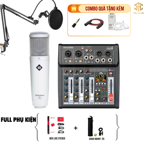 Combo Livestream Italian Stage 2MIX4 Pro+ Micro PX1 (Boxlive 378)