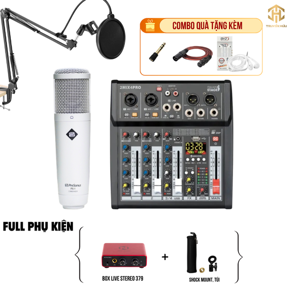 Combo Livestream Italian Stage 2MIX4 Pro+ Micro PX1 (Boxlive 379)