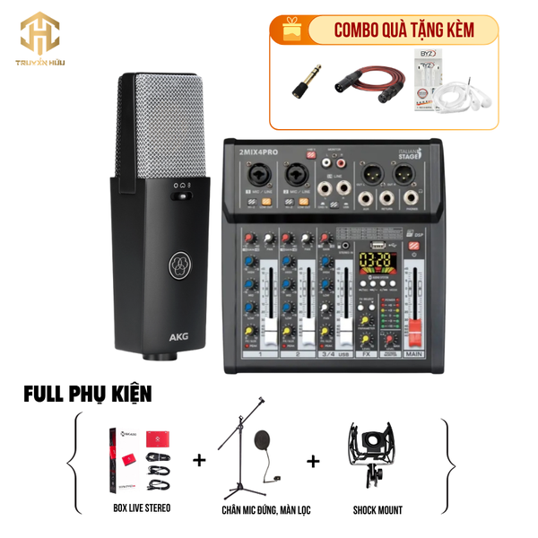 Combo Livestream Italian Stage 2MIX4 Pro+ Micro C114 (Boxlive 378)