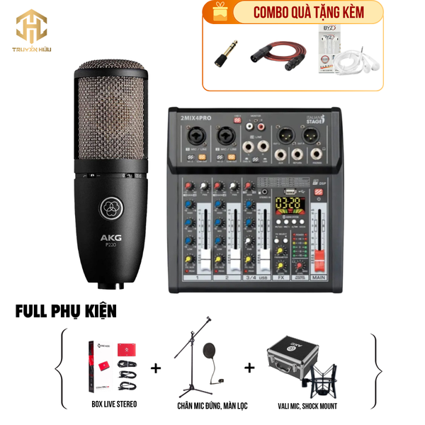 Combo Livestream Italian Stage 2MIX4 Pro+ Micro P220 (Boxlive 378)