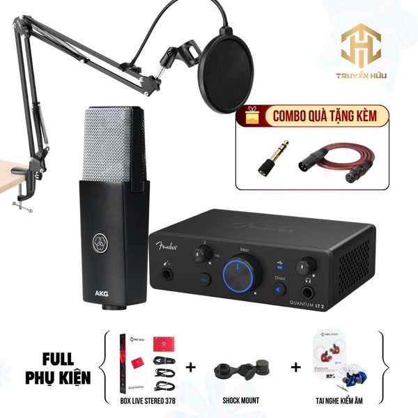 Combo Thu âm AKG C104 + Fender LT2