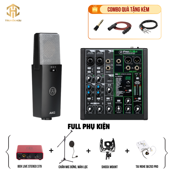Combo Livestream MACKIE PROFX 6V3 + Micro C114 (Boxlive 379)