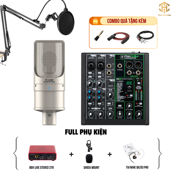 Combo Livestream MACKIE PROFX 6V3 + Micro K200 (Boxlive 379)