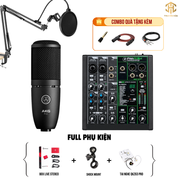 Combo Livestream MACKIE PROFX 6V3 + Micro P120 (Boxlive 378)