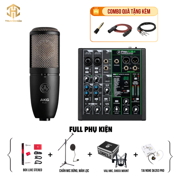 Combo Livestream MACKIE PROFX 6V3 + Micro P420 ( Boxlive 378 )