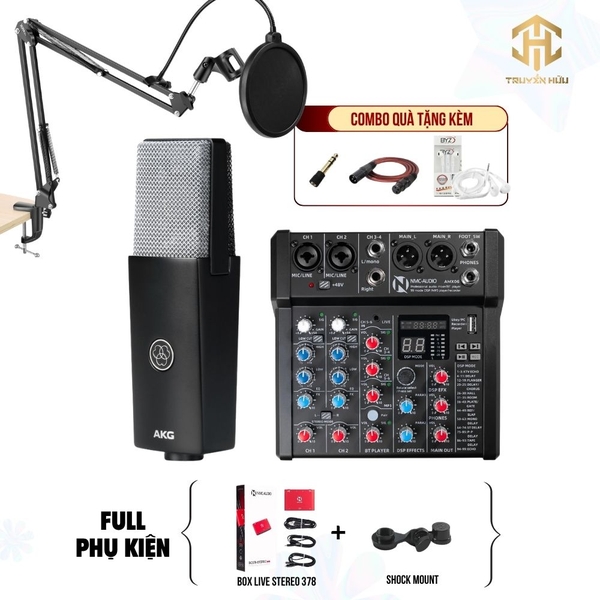 Combo Livestream Mixer AMX06 + Micro C104 (Boxlive 378)
