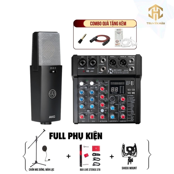 Combo Livestream Mixer AMX06 + Micro C114 (Boxlive 378)