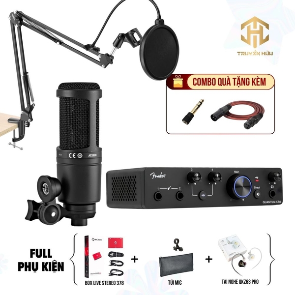 Combo Livestream Fender LT4 + Micro AT2020 (Box Live 378)