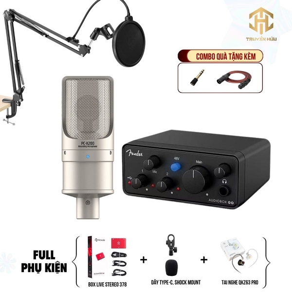 Combo Livestream Audio Box Go + Micro K200 (Boxlive 378)