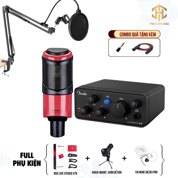 Combo Livestream Audio Box Go + Micro K320 (Boxlive 378)