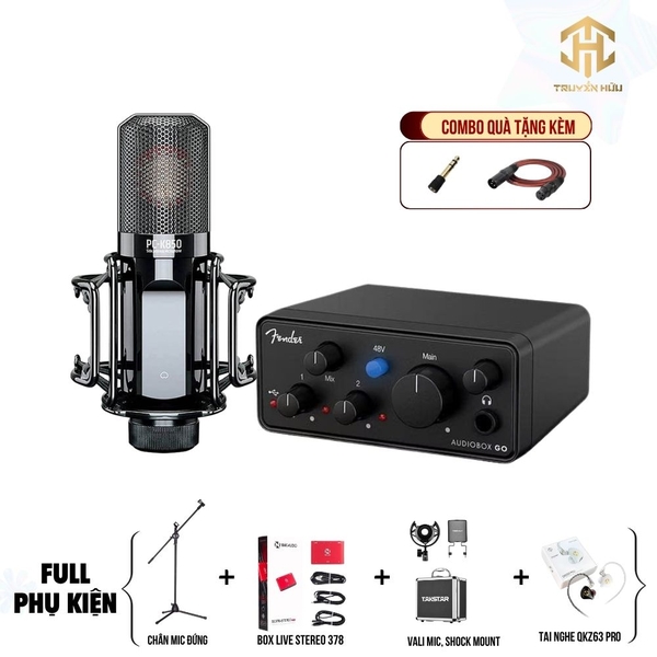 Combo Livestream Audio Box Go + Micro K850 (Boxlive 378)