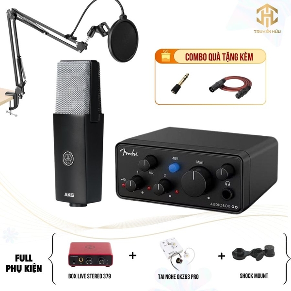 Combo Livestream Audio Box Go + Micro C104 (Boxlive 379)