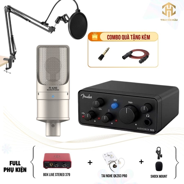 Combo Livestream Audio Box Go + Micro K200 (Boxlive 379)