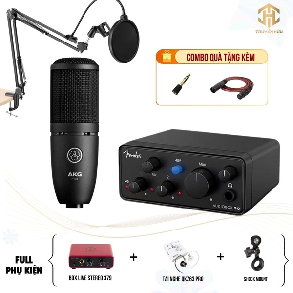 Combo Livestream Audio Box Go + Micro P120 (Boxlive 379)