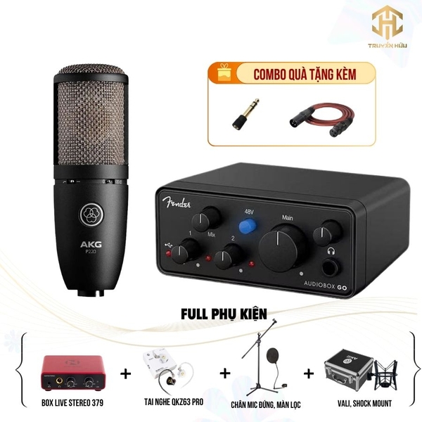Combo Livestream Audio Box Go + Micro P220 (Boxlive 379)