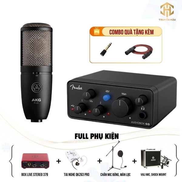 Combo Livestream Audio Box Go + Micro P420 (Boxlive 379)