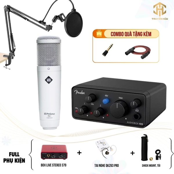 Combo Livestream Audio Box Go + Micro PX-1 (Boxlive 379)