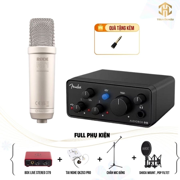 Combo Livestream Audio Box Go + Micro Rode NT1 (Boxlive 379)