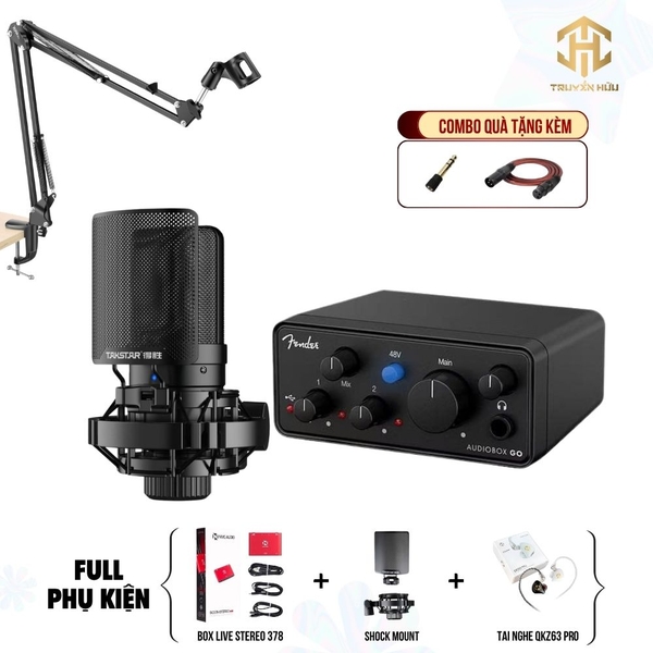 Combo Livestream Audio Box Go + Micro SM8B (Boxlive 378)