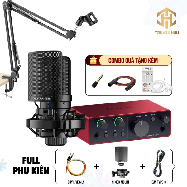 [ COMBO PRO ] Soundcard Solo Gen4 + Micro SM8B